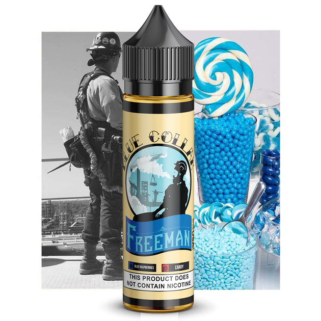 Freeman Vapes Blue Collar - Max VG E-Liquid 50ml Short fill Apollo Vapes UK Freeman Vapes Blue Collar - Max VG E-Liquid 50ml Short fill Apollo Vapes UK