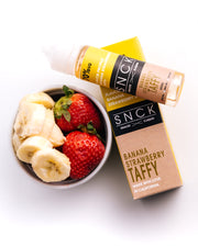 SNCK Banana Strawberry Taffy  Max VG E-Liquid 50ml Short fill