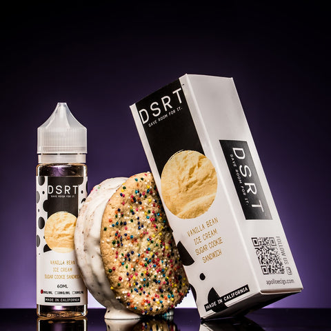 DSRT Vanilla Bean Ice Cream Sugar Cookie Sandwich - 50ml Max VG E-Liquid