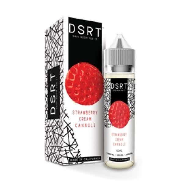 Strawberry Cannoli Vape Juice DSRT Strawberry Cream Cannoli Max VG E-Liquid  (50ml short fill +