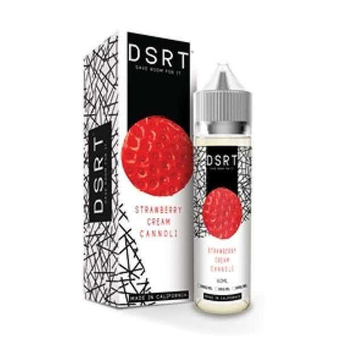 strawberry cannoli vape juice DSRT Strawberry Cream Cannoli Max VG E-Liquid (50ml short fill + nic booster) – Apollo Vapes UK